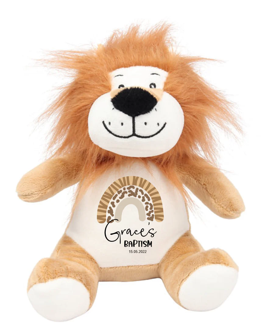 Timber Tinkers - Personalised Lion Plush - Safari Rainbow - Image 5