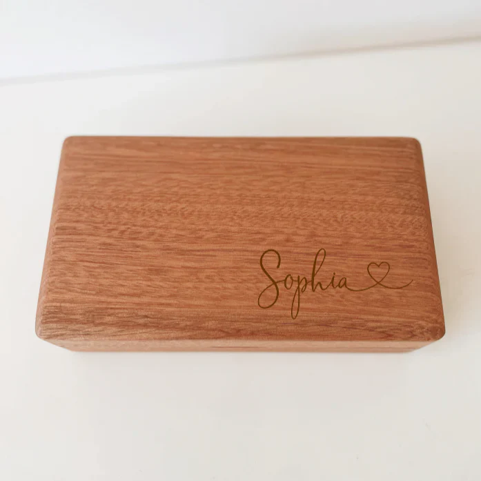 Timber Tinkers - Personalised Wooden Jewellery Box | Heart