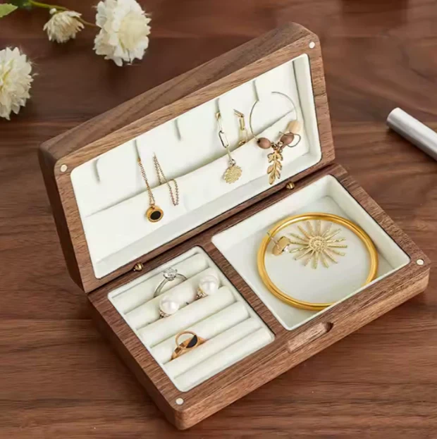 Timber Tinkers - Personalised Wooden Jewellery Box | Birth Flower - Image 3