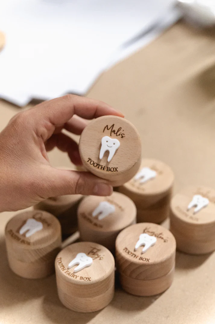 Timber Tinkers - Personalised Tooth Fairy Box | 3D Tooth - Image 2