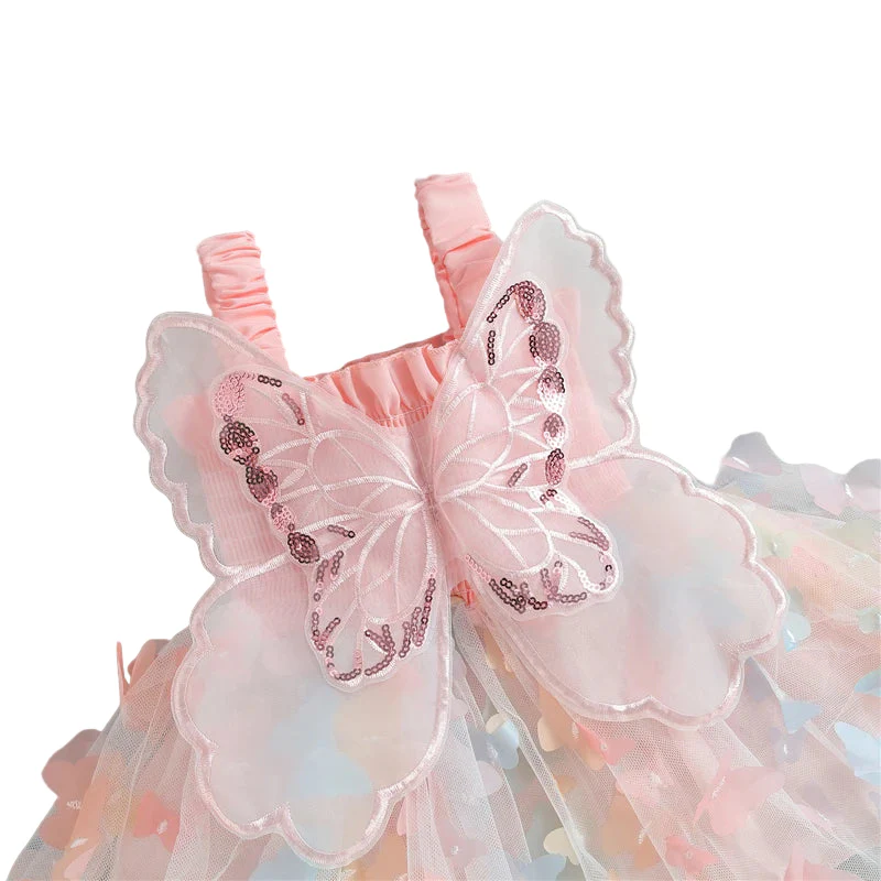 Rainbow Butterfly Party Dress - Image 4