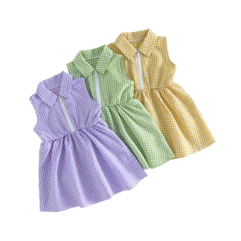 Maya Gingham Dress | Green - Image 4