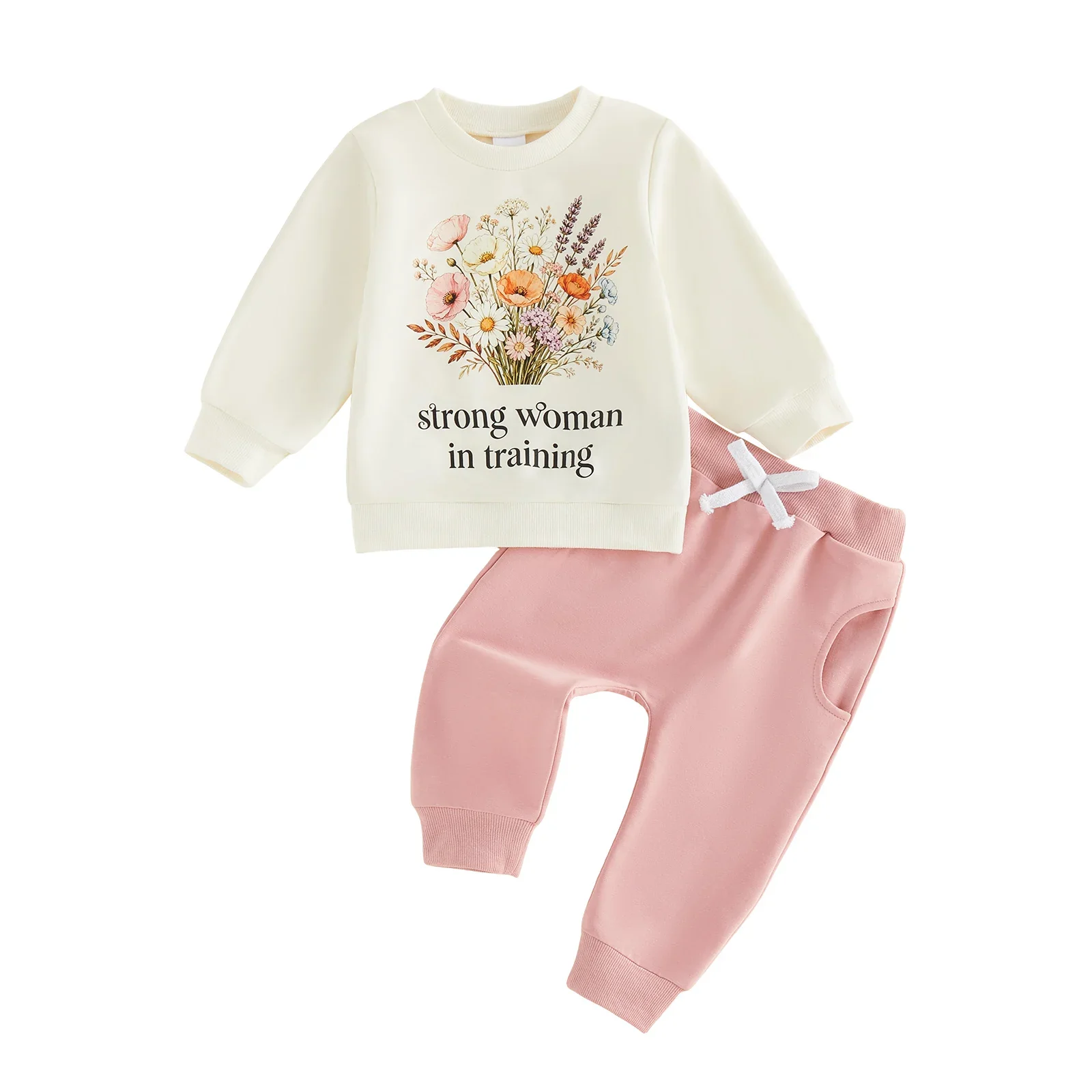 Strong Woman In Training Tracksuit Set