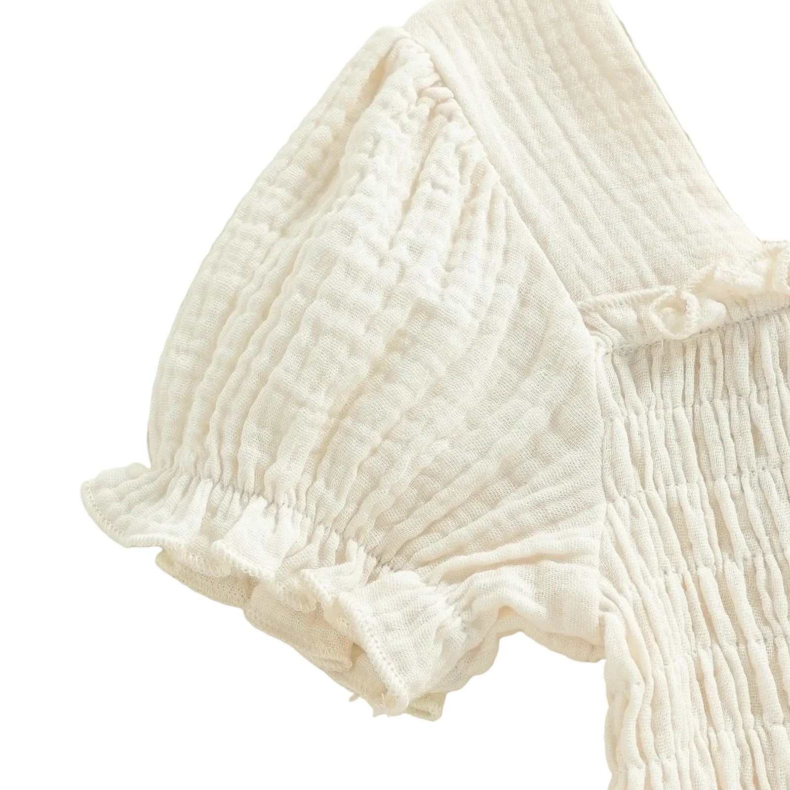 Arabella Shirred Dress | Ivory - Image 3
