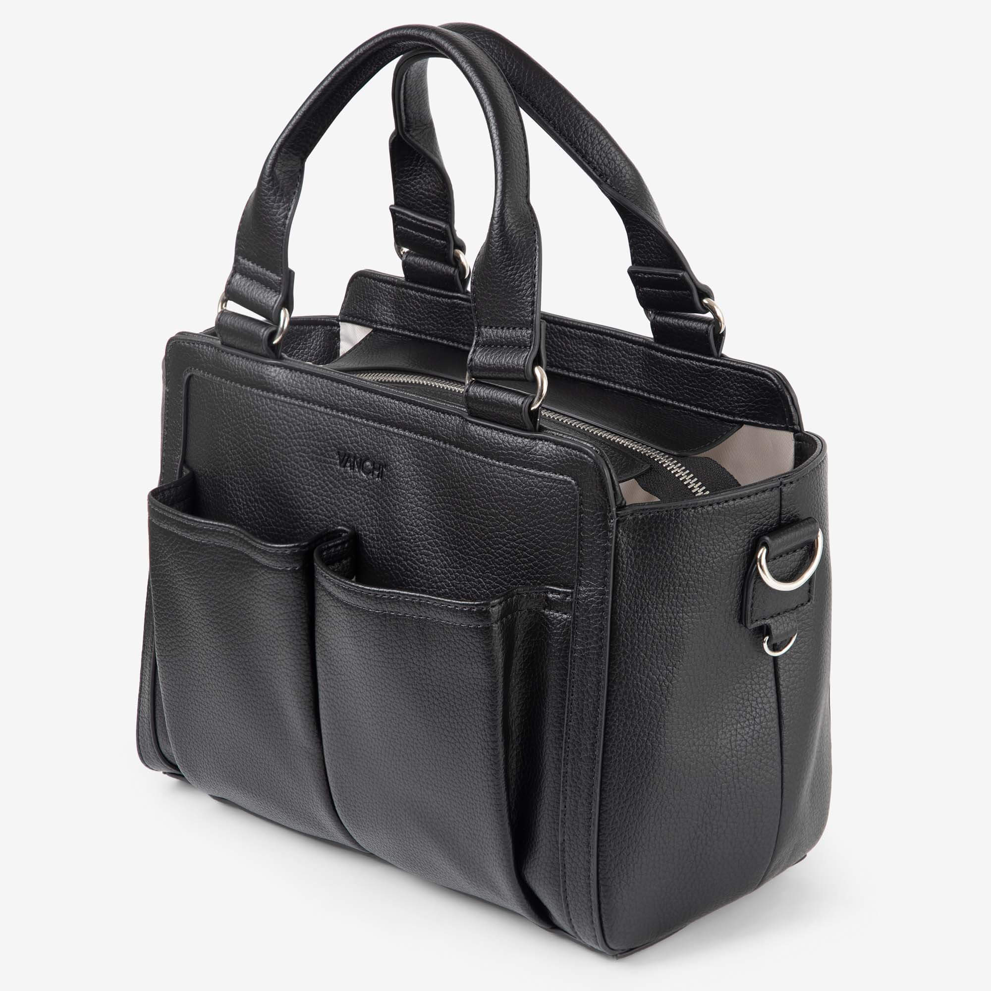 VANCHI - Amelia Convertible Pram Caddy | Black - Image 4