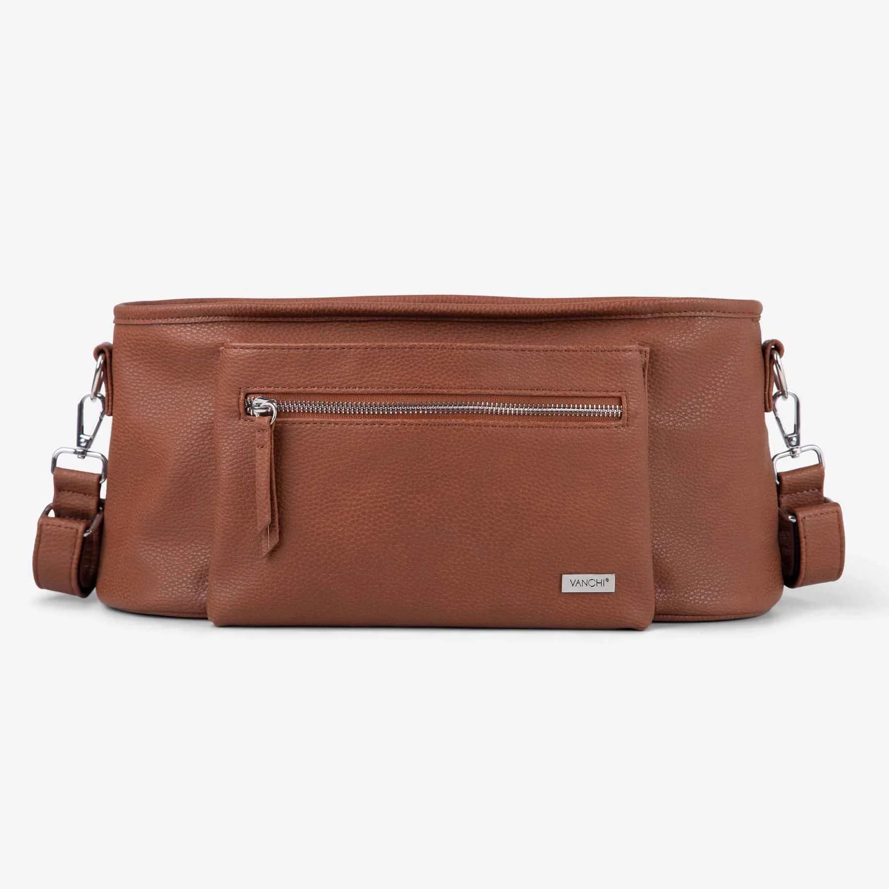 VANCHI - Pram Caddy | Pebbled Tan - Image 2