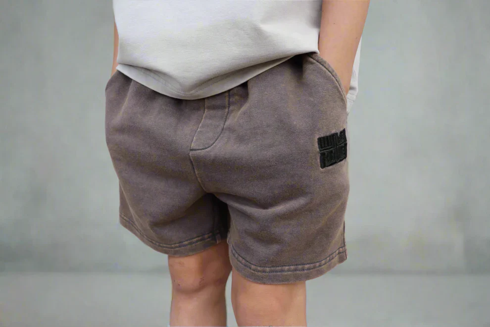 Winter and Raven - Luxe Acid Wash Shorts | Vintage Smoke - Image 3